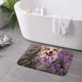 thumbnail image 6 of Kdxio Dog in Lavender Flowers,16" x 24", Non-Slip Front Door Mats,Outdoor Welcome Mat Washable, 6 of 9