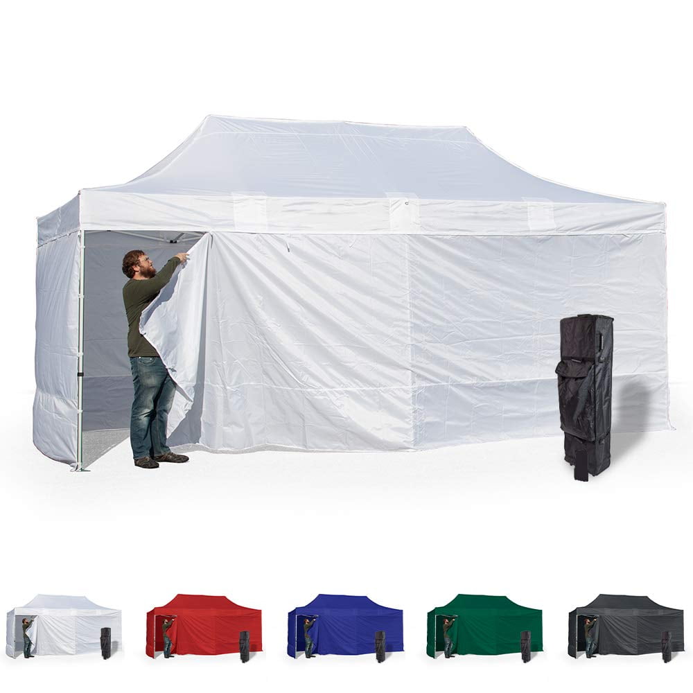 White 10x20  Instant Canopy  Tent and 4 Side Walls 