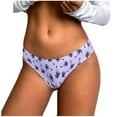 thumbnail image 5 of Iyufng Plus Size Panties for Women,Women's Panties Women's Fashion Comfortable Flower Leopard Print Low Waist Seamless G-string Pants Panties Thong,Womens Thongs, 5 of 5