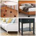 thumbnail image 7 of 8 Pack Furniture Risers, Adjustable Bed Risers, Couch Risers Heavy Duty Lifts Height 1 Inch, 2 or 3 Inch, Square Stackable Bed Raisers for Table Desk Couch Chair Cabinet Sofa Legs, Black, 7 of 7