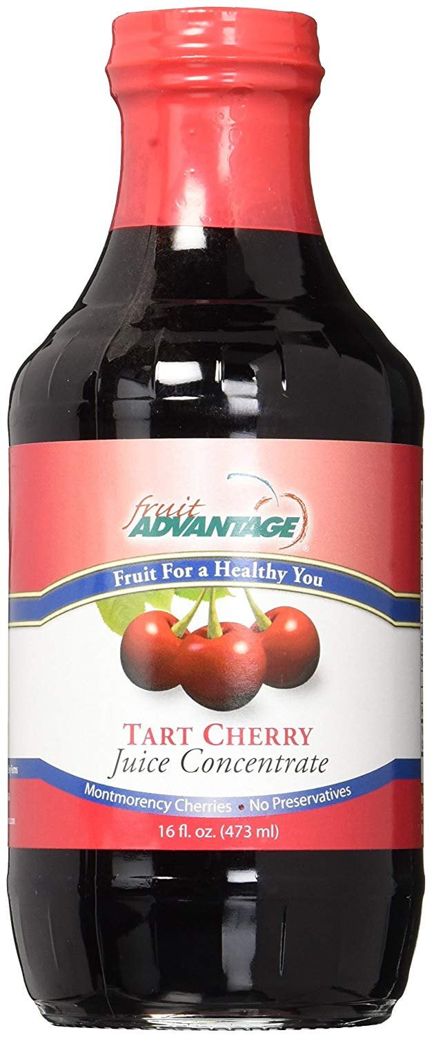 Montmorency Tart Cherry Juice Concentrate 16oz Premium Glass Bottle of