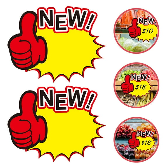 Masteelf  100 Pcs Blank Sale Tags Colorful Label Sticker Price