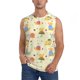 thumbnail image 1 of Fotbe Colorful Cartoon Snail Men's Camiseta sin Mangas Estampada para Hombres, Playera Casual para Gimnasio, Entrenamiento, Playa-XX-Large, 1 of 7
