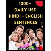 1000+ Hindi to English Translation Sentences Book Learn English Speaking For Adult Beginners, (Paperback)