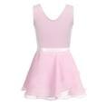 thumbnail image 2 of inhzoy Kids Girls Classic Ballet Dance Dress Sleeveless Gymnastic Yoga Skirted Leotard Pink 12-14, 2 of 6