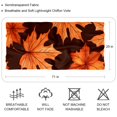 thumbnail image 2 of Maple Leaves Elegant Silk Scarf - Translucent Chiffon Yarn - Lightweight and Breathable - 180*73 inches - Stylish Accessory for Women, 2 of 6