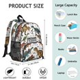 thumbnail image 6 of Cute Dinosaur Pattern Backpack Backpack for School,Cute School Bag,Schoolbag with Adjustable Shoulder Straps & Padded Back,13.8"x11.4"x6", 6 of 6