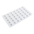thumbnail image 1 of White Non-stick Heart Shaped Silicone Mold for Baking Use 35 Grid, 1 of 2