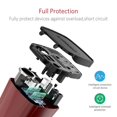 thumbnail image 3 of BESTEK 400 Watts Power Inverter DC 12V to AC 110V Power Converter with 4 USB Charging Ports Car Adapter, 3 of 5
