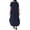 Navy, variant on Plus Size Women'S Casual Summer Dress V Neck Solid Color Loose Fit Flowy Spring Maxi Tunic