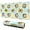 Cow and Sunflower Print, variant on Highland Cow and Flower Print Extended Large Mouse Pad, Desk Protector Mat with Non Slip Base & Stitched Edges, Smooth Polyester Gifts for Office Work Gaming,31.5"x11.8"