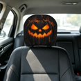thumbnail image 2 of Clearance! Scary Pumpkin Headrest Covers for Cars, Upgraded Snug Fit Car Headrest Cover, Unique Halloween Ornament for Vehicle Interior Layout, Free 30-Day Returns, 2 of 4
