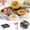 A30 A 7.9" a, variant on 4 Cavity Non Stick Egg Pan – Frying Pan With Wooden Handle 34Cm Overall Length Ideal For Cooking Eggs Pancakes & Small Dishes Durable Non Stick Coating For Easy C Non-Stick Pan Home Decor