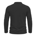 thumbnail image 6 of VgaVtl Men Long Sleeve T Shirts for Men Fall Winter Cotton Button Vintage with Pocket Black Henley Mens Tops Casual, 6 of 8