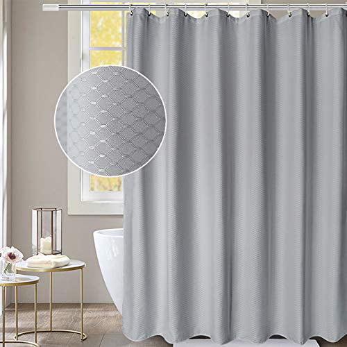 Aoohome Fabric Waffle Weave Shower, Mainstays Waffle Textured Fabric Shower Curtain