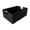 Black-M, variant on Sturdy Fabric Storage Box With Wooden Handles Reinforced Cardboard Base for Home Organization