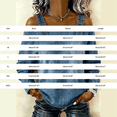thumbnail image 3 of LEKODE Shoulder Denim Top Country Concert Outfits Adjustable Strap Women's Casual Vintage Washed Sexy Blouses Shoulder Denim Shirt cold shoulder tops sexy denim outfits for women Solid Black XL, 3 of 5