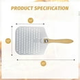 thumbnail image 2 of Hakka Brothers 12" x 14" Perforated Pizza Peel with 11" Folding Wooden Handle, 25" Integral Pizza Flipper for Baked Pizzas, 2 of 4