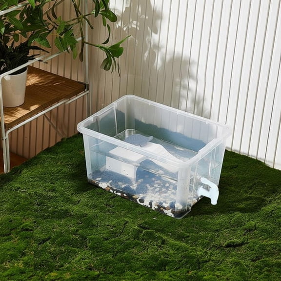 Tnarru Turtle tank with basking terrace Transparent