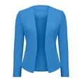 thumbnail image 4 of ZHOGXU Women's Coat Long Sleeve Open Front Solid Color Comfortable Slim Fit Jacket For Casual Daily Wear Bu2 L, 4 of 5
