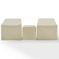 thumbnail image 3 of Pemberly Row 3 Piece Patio Conversation Cover Set in Tan, 3 of 6