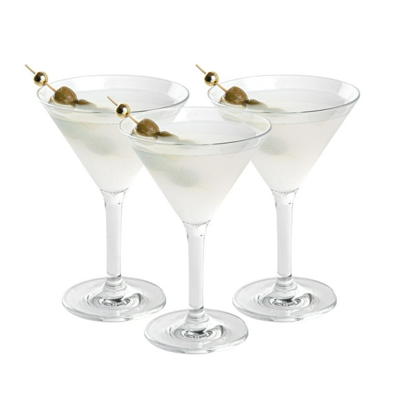 Restaurantware-Bev Tek 10 Ounce Martini Glasses, 24 Heavy-Duty Cocktail Glasses - Dishwashable, Shatterproof, Clear Polycarbonate Beverage Glass, For All Kinds Of Beverages