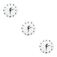 thumbnail image 2 of Guardoinrt Round Music Keyboard Wall Clock Unique Style And Silent Operation For Any Room Elegant Piano Key Clock ABS Timeless Ballet 1 3Set, 2 of 6