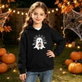 thumbnail image 5 of BaoFuBaoMei Hoodies for Boys Girls Halloween Ghost Long Cuffed Sleeve Sweatshirt Tops with Pockets Fleece Lined Loose Hooded Fall Outfits for Daily Wear School Party Classroom Celebration, 5 of 8
