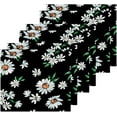 thumbnail image 3 of SKYSONIC Daisy Flower Cotton Washcloths Set of 2, Highly Absorbent Soft Fingertip Towel for Bathroom, Gym, Hotel and Spa, 12 x 12 Inch, 3 of 7
