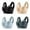 Dark Gray, variant on 4PCS Minimizer Bras for Women Strapless Lace Tank Top Thin Side Fold Gather Adjustable Breathable Smooth Support Beige L