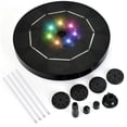 thumbnail image 1 of 16CM  Solar Fountain Pump 3.5W Battery Powered Birdbath Fountain with 7LED Colorful Light Float Solar Fountain Pump, 1 of 8