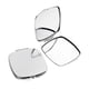 thumbnail image 1 of 2 Piezas Bolsillo Plegable Maquillaje de dos cara Espejo Cuadrado Perfecl, 1 of 8