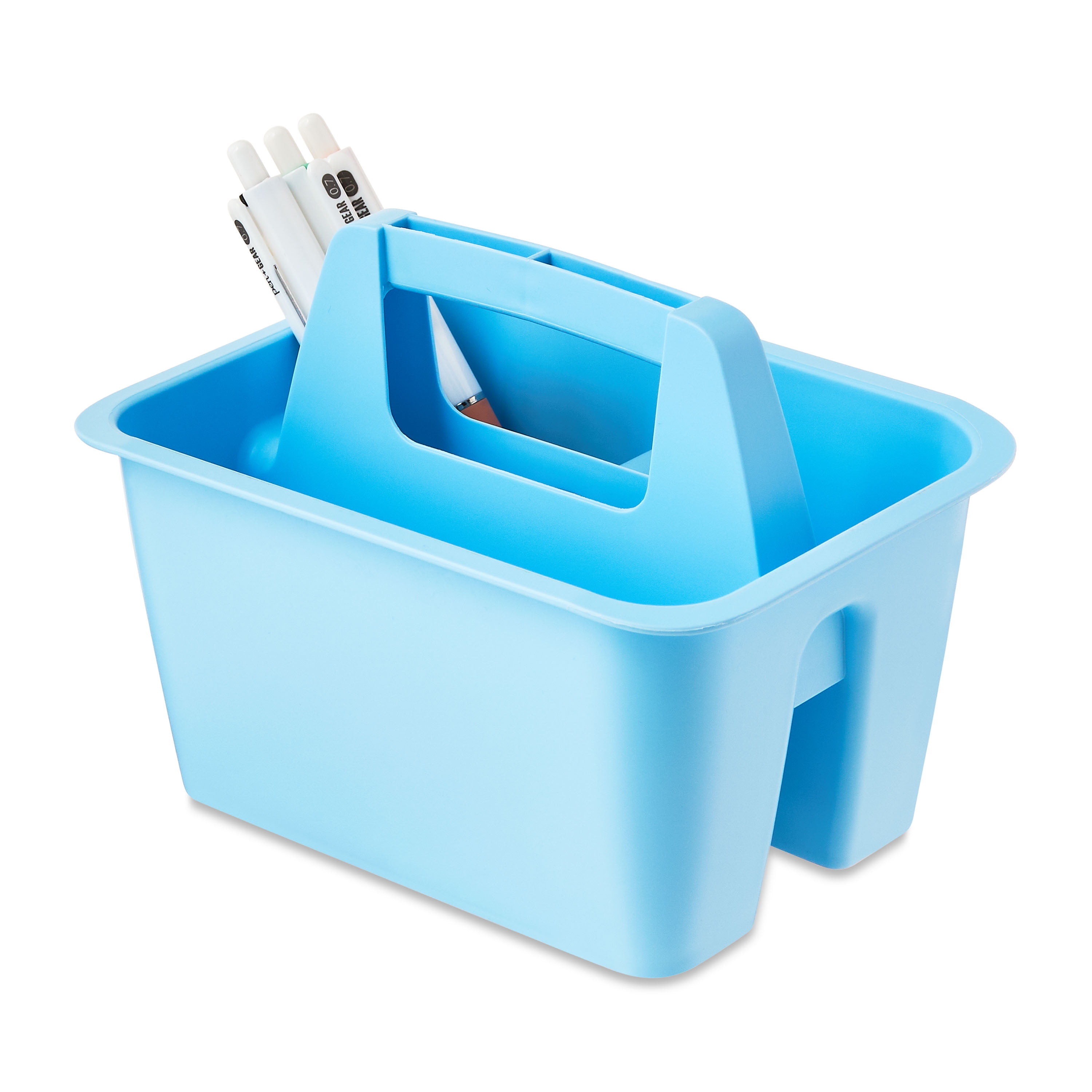 Pen+Gear Mini Plastic Craft and Hobby Organizer Caddy, Sky Blue, 1-Pack