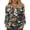 Multicolor, variant on Delconic Women’s Casual Floral Print V Neck Three Quarter Sleeve Loose Fit Blouse Top for Everyday Wear and Comfortable Style Dark Green L