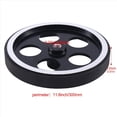 thumbnail image 4 of 4pcs 300Mmx6Mm Industrial Aluminum Rubber Measuring Encoder Meter Wheel for Industrial Encoder,4 x Encoder Wheel 4 x Wrench,Black, 4 of 8