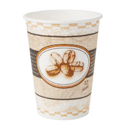5342BE Dixie PerfecTouch 12 oz. Insulated Paper Hot Cup, Beans, 1,000/case