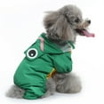 thumbnail image 5 of Cute Ladybug Waterproof Dog Raincoats with Hood for Small Medium Dogs with Leash D-Ring Lightweight Pet Rain Jacket Puppy Poncho Chihuahua Clothes Green, 5 of 7