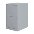 thumbnail image 2 of Space Solutions 18"D 2 Drawer Metal File Cabinet -  Gray/Platinum, 2 of 5