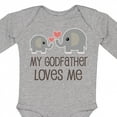 thumbnail image 4 of Inktastic My Godfather Loves Me Godson Boys or Girls Long Sleeve Baby Bodysuit, 4 of 5