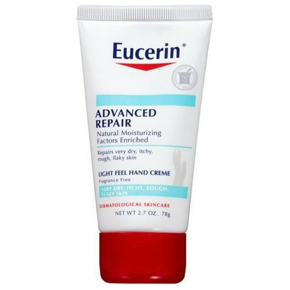 Eucerin Advanced Repair Natural Moisture Creme, Unscented, 2.7 oz, 4-Pack