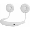thumbnail image 1 of Ventilador de cuello colgante portátil, ventilador personal manos libres con banda para el cuello, ventilador portátil recargable USB de 3 velocidades, mini ventilador con banda para el cuello (blanc, 1 of 5