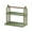Green #3, variant on Multi-Layer Cup Storage Rack | Desktop Organizer for Kitchen & Office | Multi-Function Tea & Book Shelf | White, Black, or Green Plastic | 14" x 13" x 8"