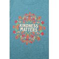 thumbnail image 4 of POGLIP Women's KINDNESS MATTERS Flower Graphic Tee, 4 of 6