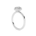thumbnail image 4 of IGI Certified Solitaire Halo Engagement Rings For Women, 1.20 Carat (ctw) Round Lab Grown Diamond Promise Ring For Her In 18k Solid White Gold | F-G, VS-SI Quality Ring Size-5, 4 of 4