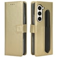 thumbnail image 2 of for Samsung Galaxy Z Fold 5 Case, Galaxy Z Fold 5 Wallet Case with S Pen Holder Card Holder Kickstand Magnetic PU Leather Flip Case Wallet for Samsung Galaxy Z Fold 5 5G, Gold, 2 of 7