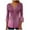 Pink, variant on DIOAZUD Womens Tunic Tops Casual 3/4 Length Sleeve Shirts V Neck Button Pleated Blouses Floral Summer Tops