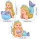 thumbnail image 2 of ADDHAT 3Ud Decoraciones Para Pastel Con De Sirena Colorida Para Fiesta Y Del Hogar, 2 of 8
