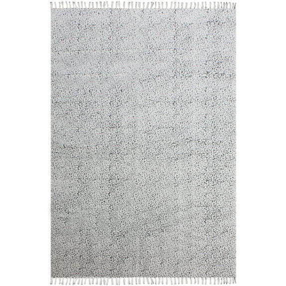 Casavani Entrance area Rug Geometric Kilim, Black 9x12 ft