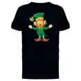 thumbnail image 1 of Laughing Leprechaun Doodle T-Shirt Men -Image by Shutterstock, Male XX-Large, 1 of 2