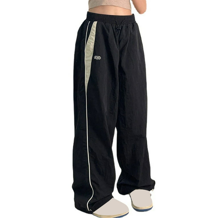 Tek Gear Pants Womens Large Black Ultra Stretch Crop Wide Leg Pull On  Active
